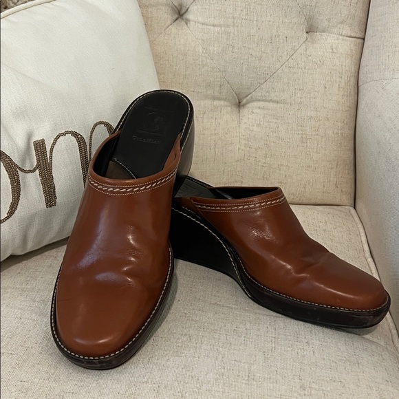 Women’s Cole Hann Brown Clogs Mules 10 comforting comfy‎ casual slip-ons - Picture 15 of 16